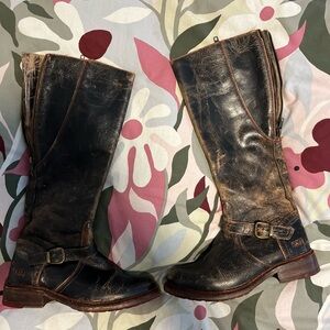 Bed Stu Glaye Distressed Leather Riding Boots size 8.5. Very good condition